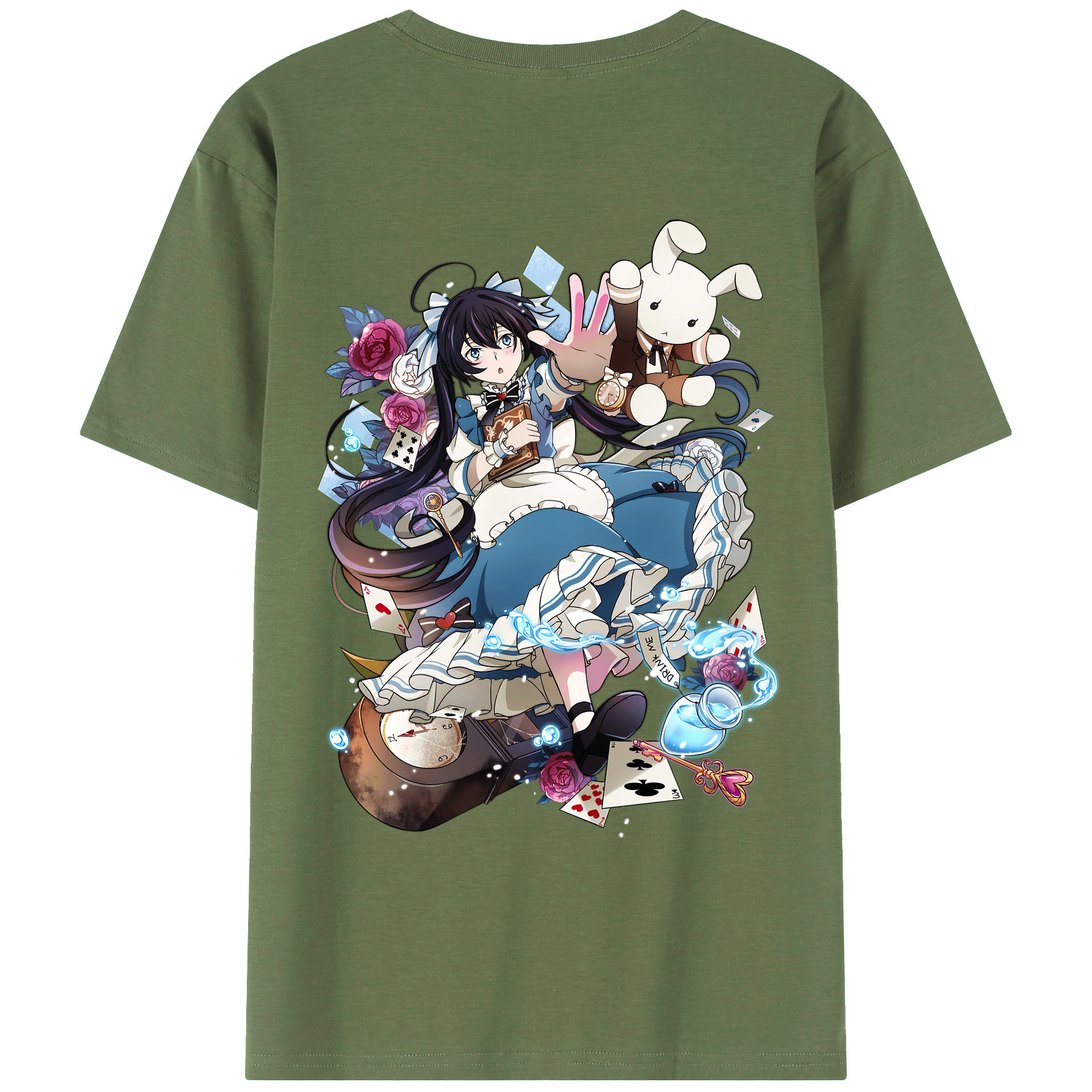 文豪ストレイドッグス Bungo Stray Dogs 綿100％ メンズ半袖Tシャツ（バックプリント） 通気性